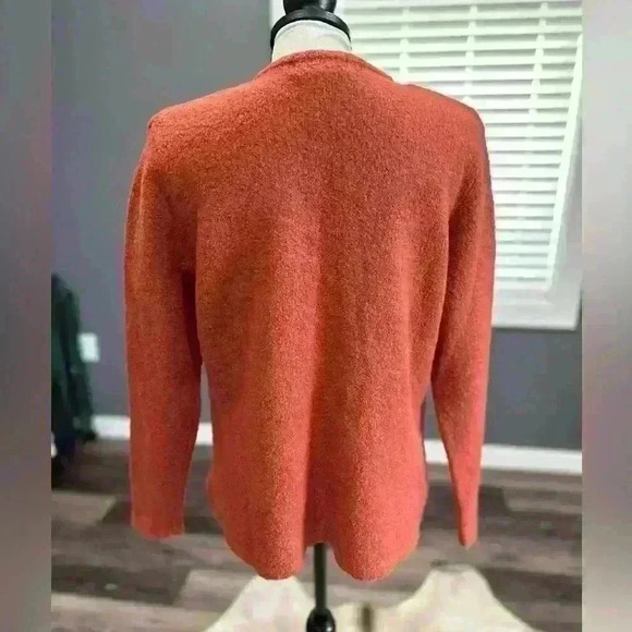 AKA Eddie Bauer Vintage Rust Orange Wool Sweater Women - Size Large - Picture 4 of 4